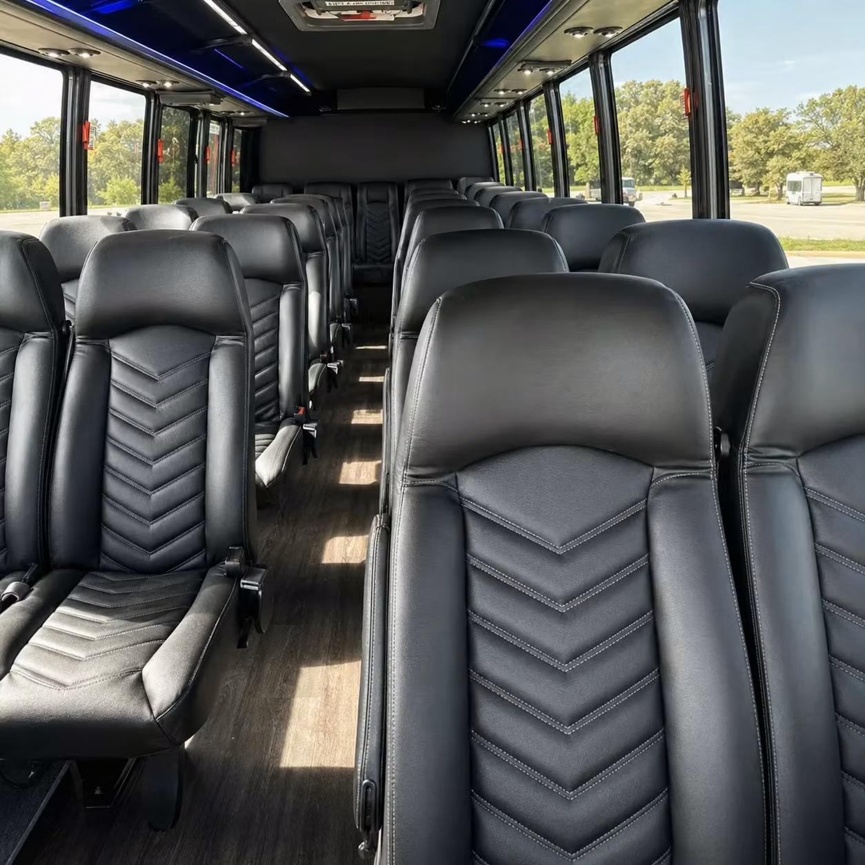 25 passenger minibus interior