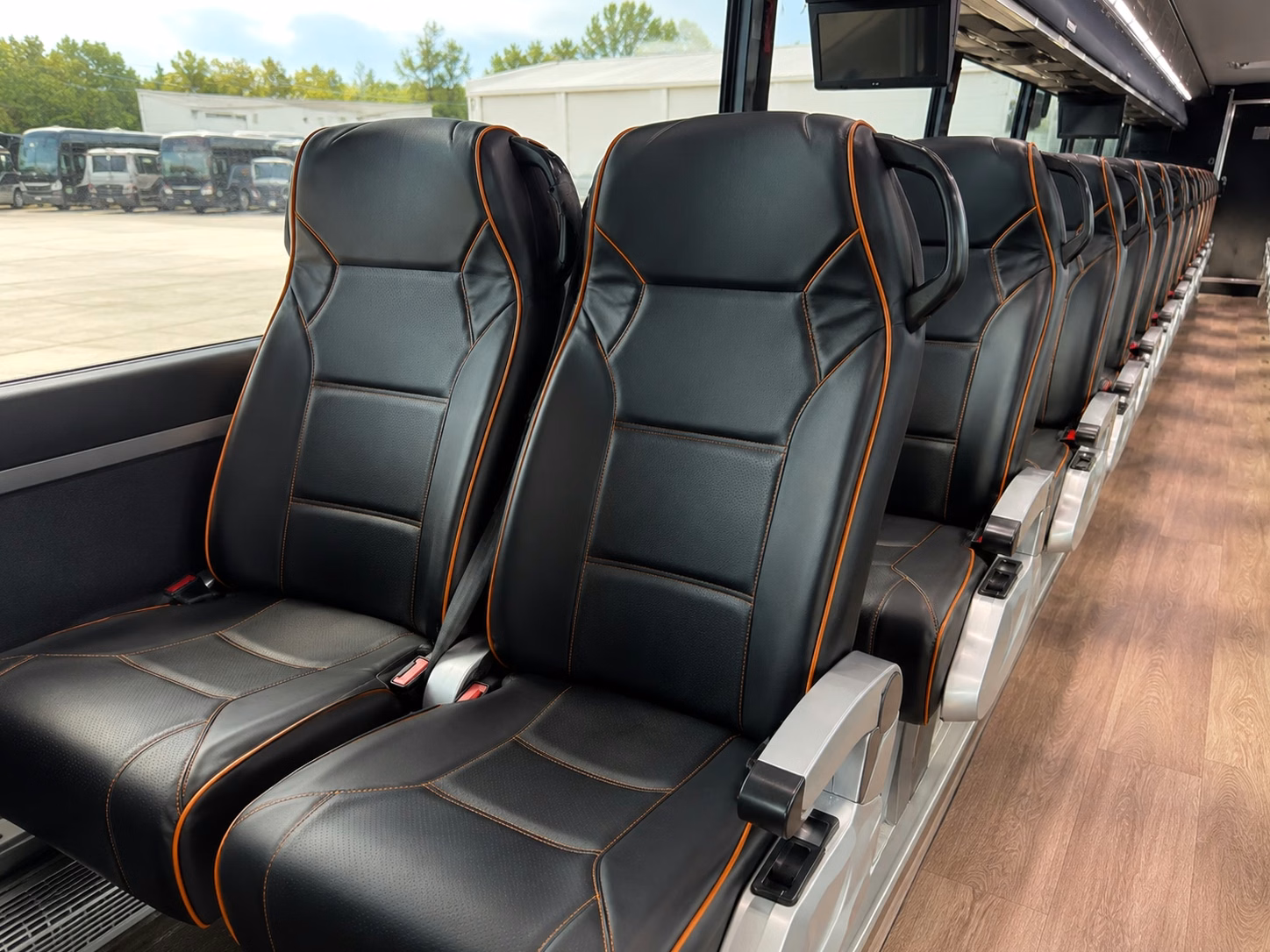 charter buses for large north charleston prom groups heading downtown