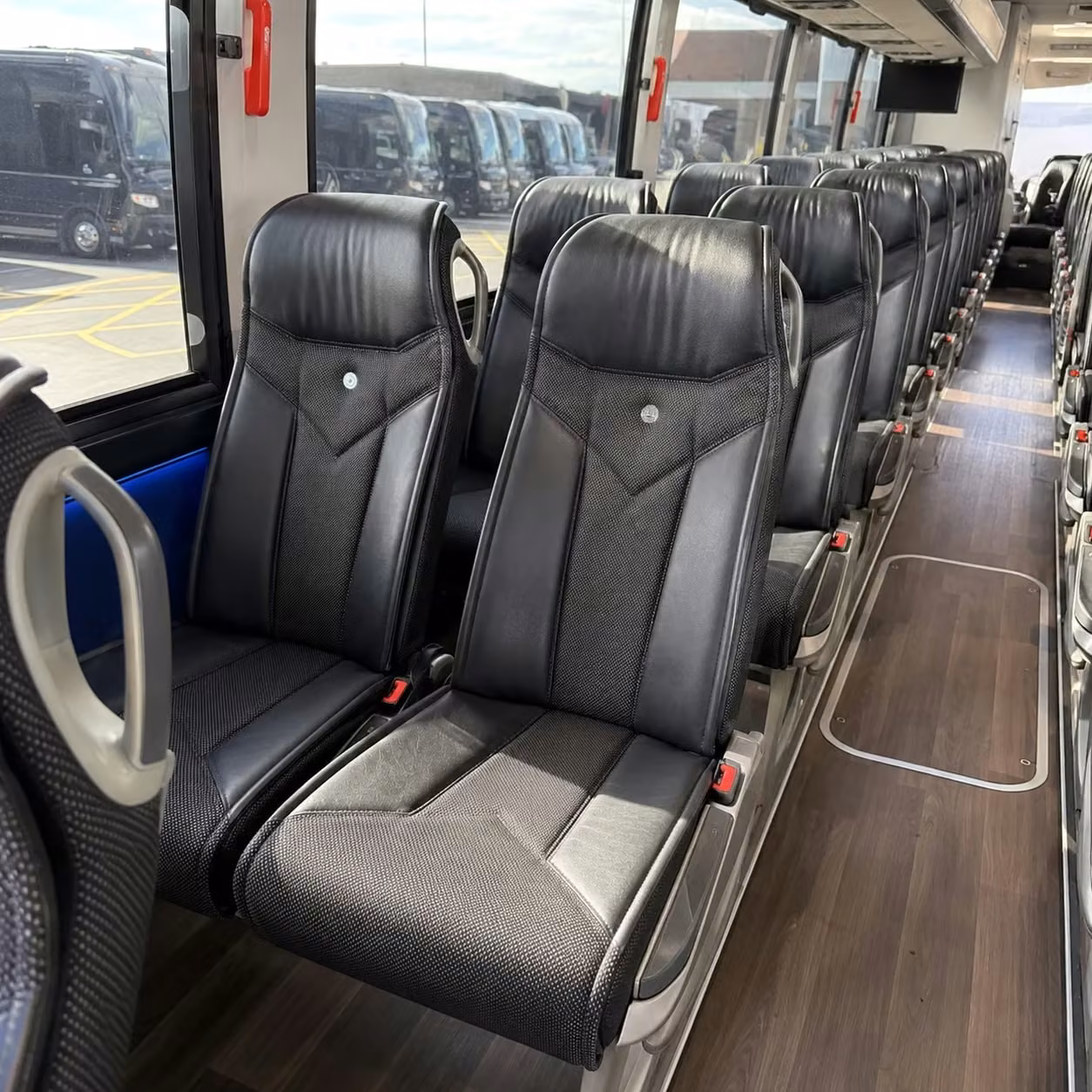 north charleston charter bus interior