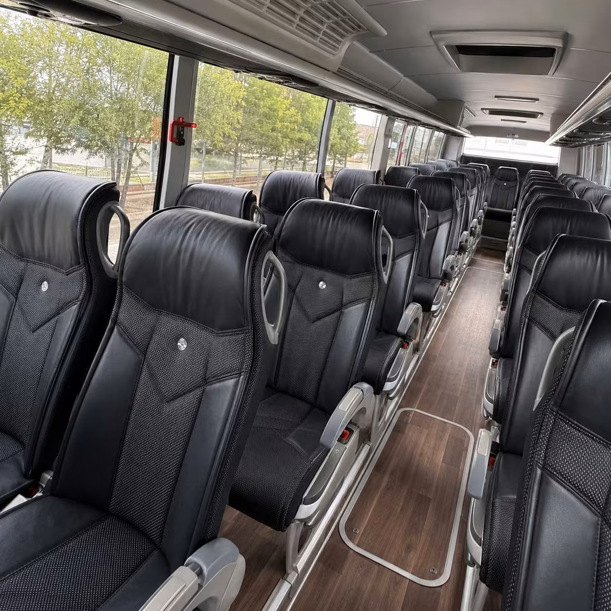 north charleston charter bus rental interior